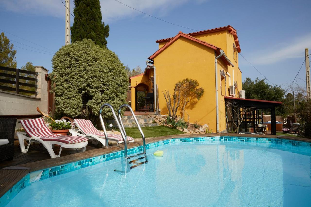 Amazing Vila Close To Sitges, Jacuzzi, Swimming Pool & Exellent Views Olivella Kültér fotó